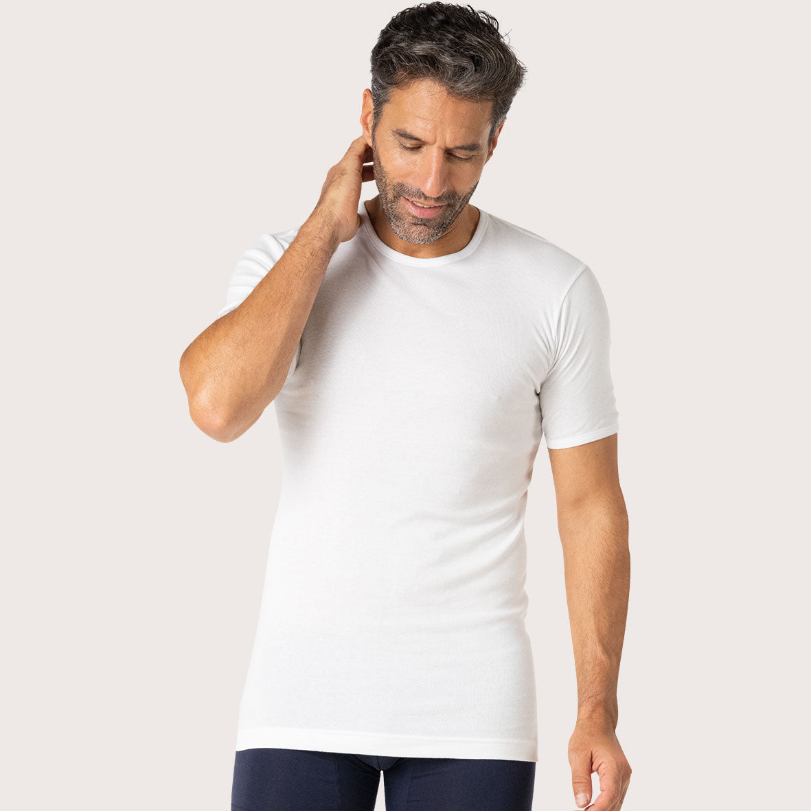 Tee-shirt col rond homme Pur coton Premium Eminence