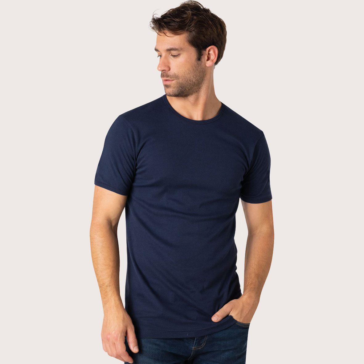 Tee-shirt col rond homme Pur Coton Premium Eminence