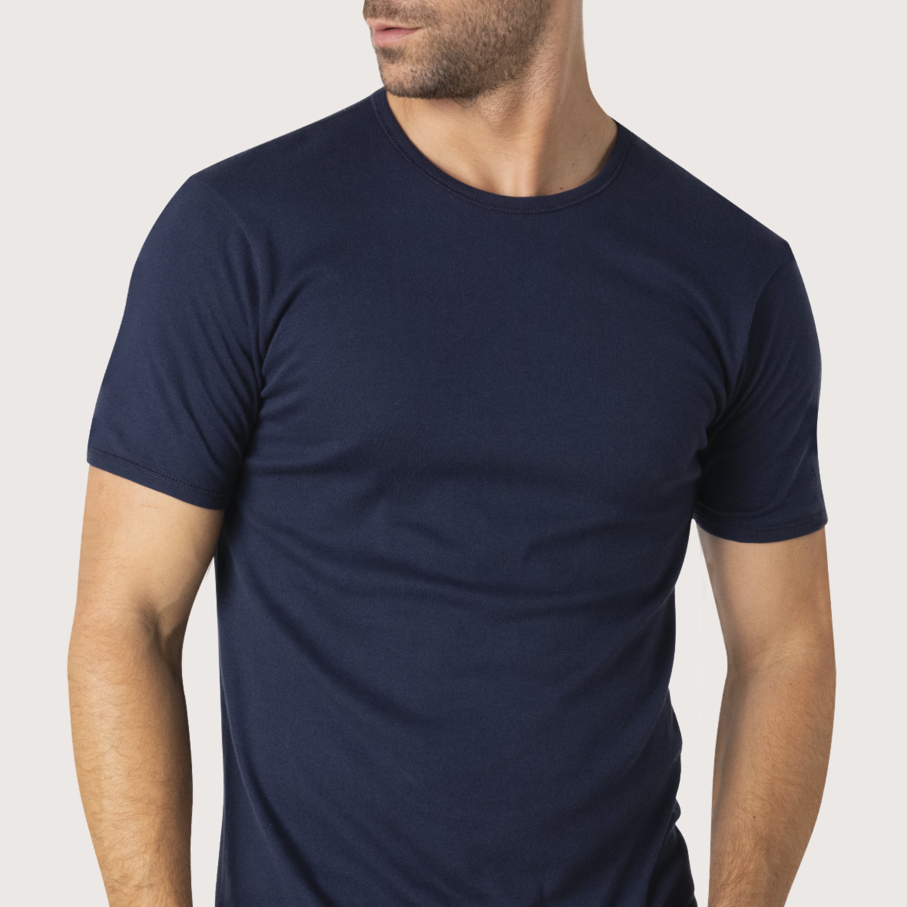 Tee-shirt col rond homme Pur Coton Premium Eminence