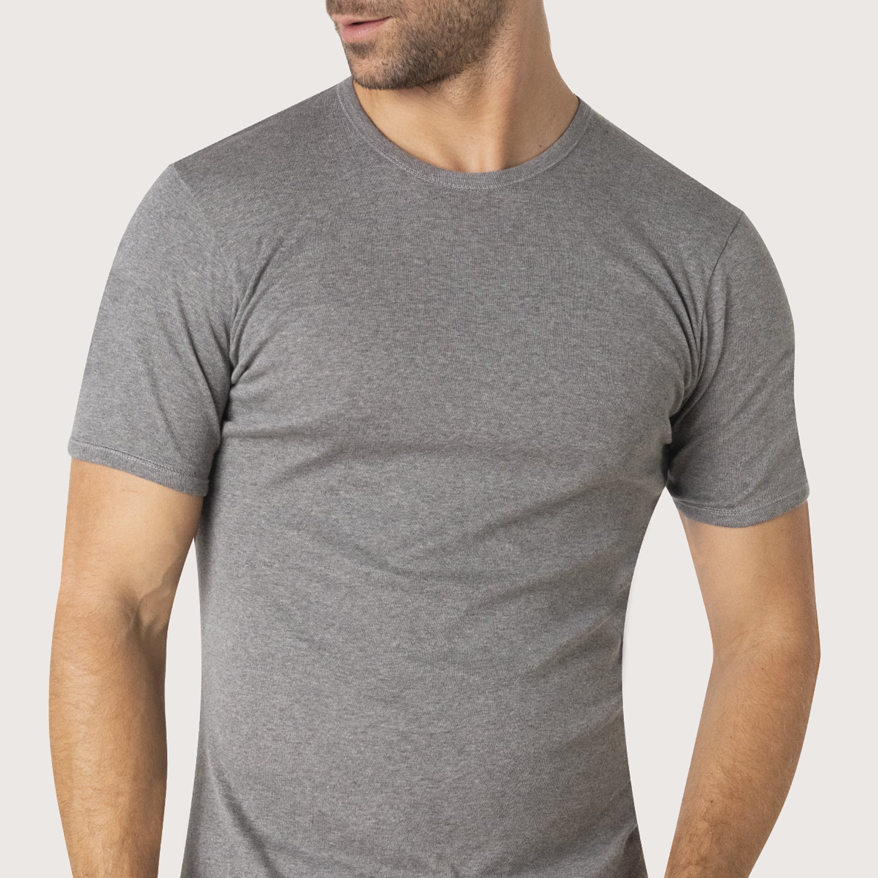 Tee-shirt col rond homme Pur coton Premium Eminence