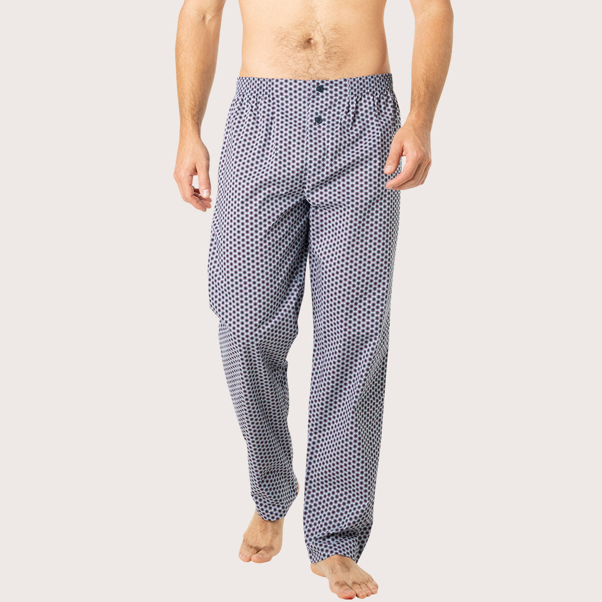 Pyjama long ouvert homme Popeline Eminence