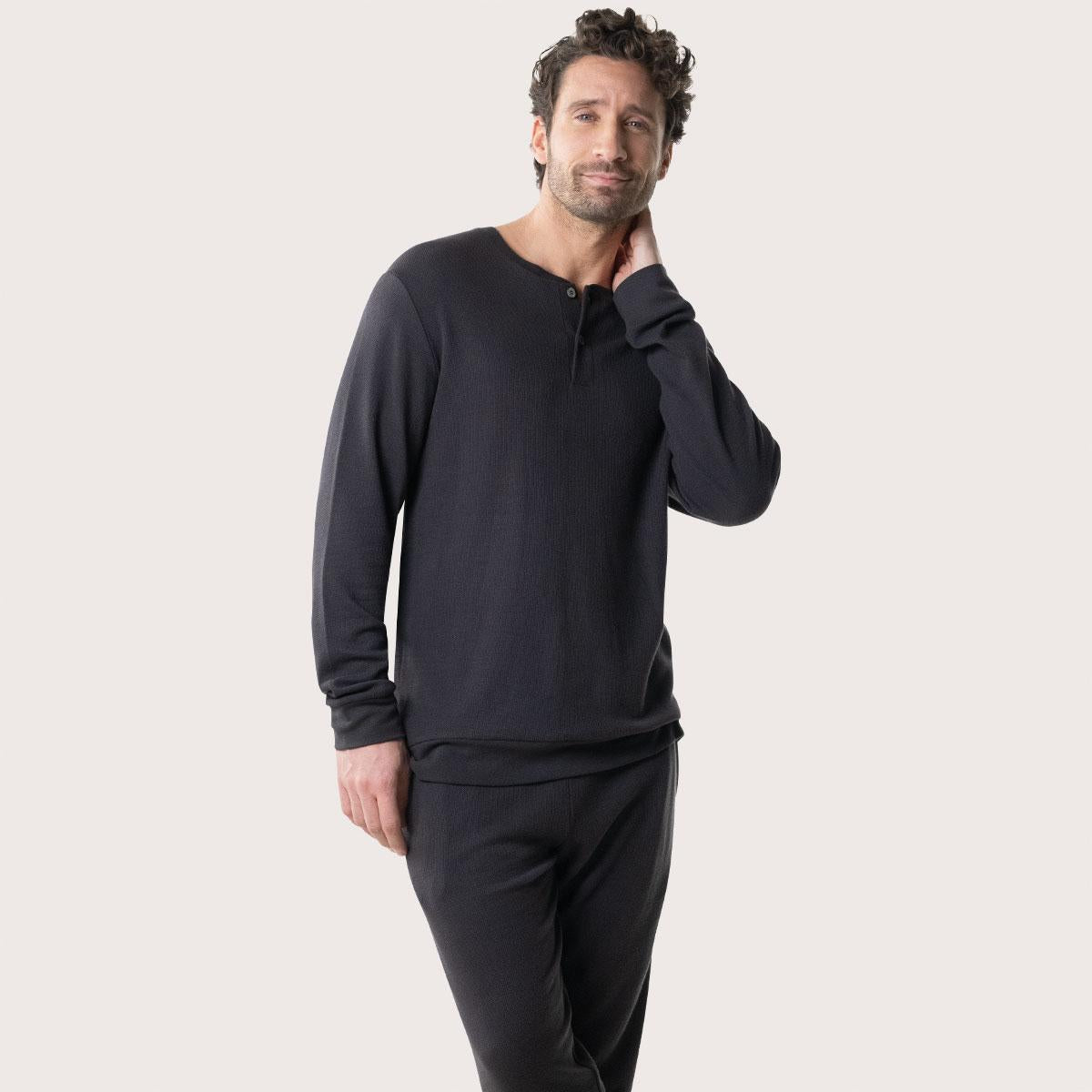 Pyjama long homme Coton Modal Eminence